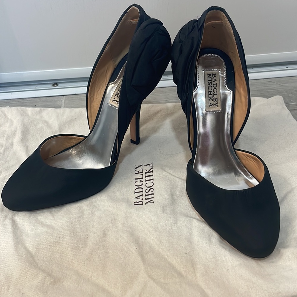 Badgley Miscka Black Lilly heels